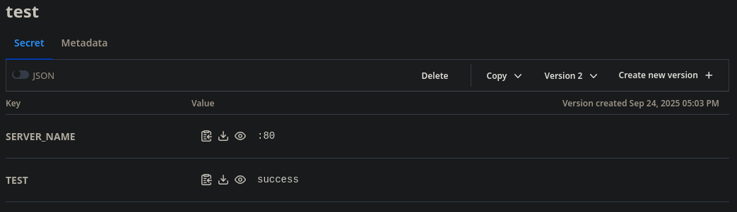 openbao secret